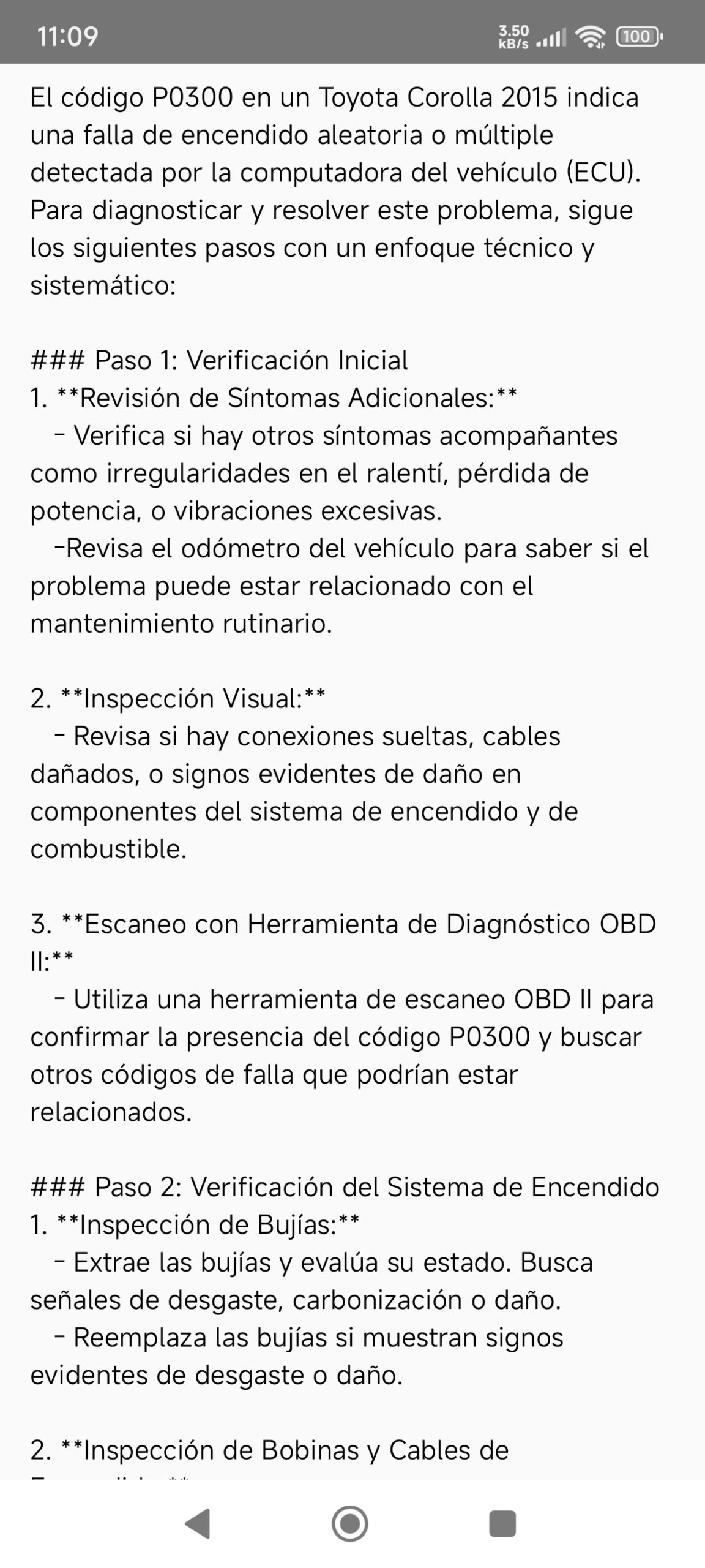 Resultados diagnósticos AP Tools PRO
